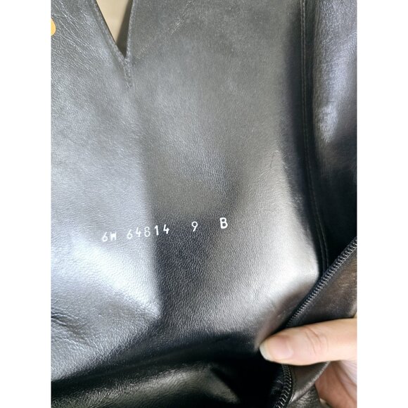 Stuart Weitzman Black Leather Tall High Heel Pointed Toe Zip Womens Boots 9 - Picture 14 of 16